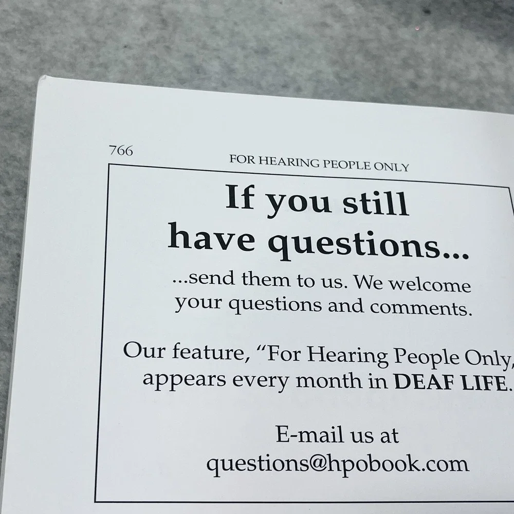 For‎ Hearing People Only 3rd Edition Paperback GOOD Deaf Community Moore Levitan
